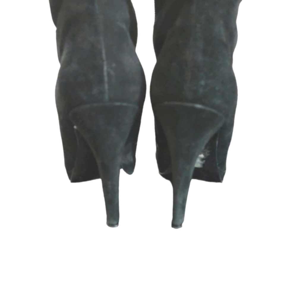 Nine West Suede Knee High Fringe Boots Size 9 - Picture 8 of 13